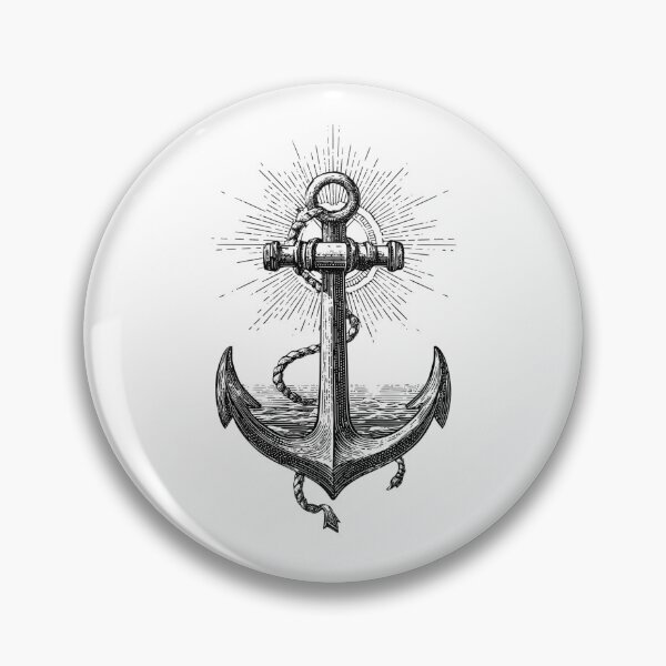 Item preview, Vintage style seafaring anchor with reflector and rope. designed and sold by khemjiraphoto.