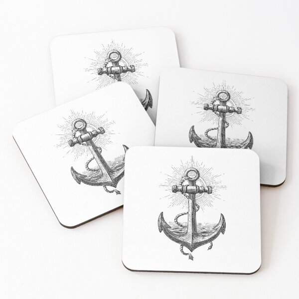Item preview, Vintage style seafaring anchor with reflector and rope. designed and sold by khemjiraphoto.