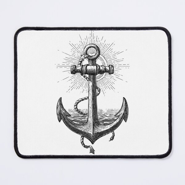 Item preview, Vintage style seafaring anchor with reflector and rope. designed and sold by khemjiraphoto.