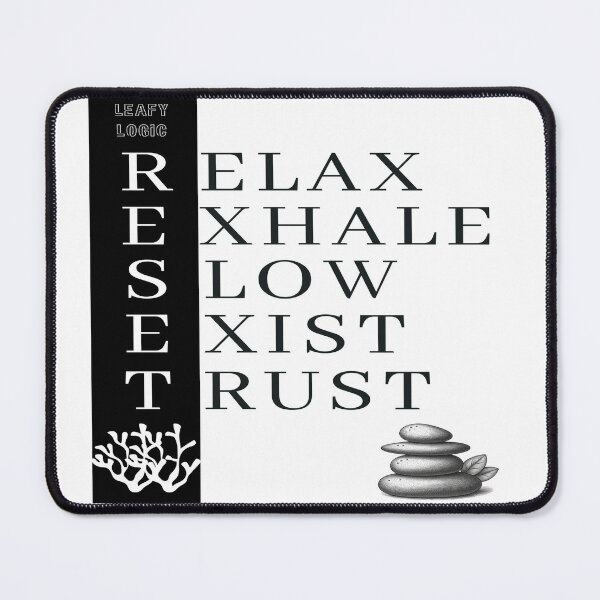 Item preview, Mindfulness Acrostic Typography designed and sold by Leafy Logic.