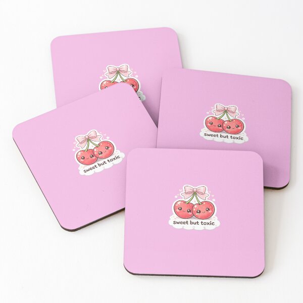 Item preview, Coquette Cherry Aesthetic Sticker - Sweet But Toxic Cute Kawaii Fruit designed and sold by Qingtian814.