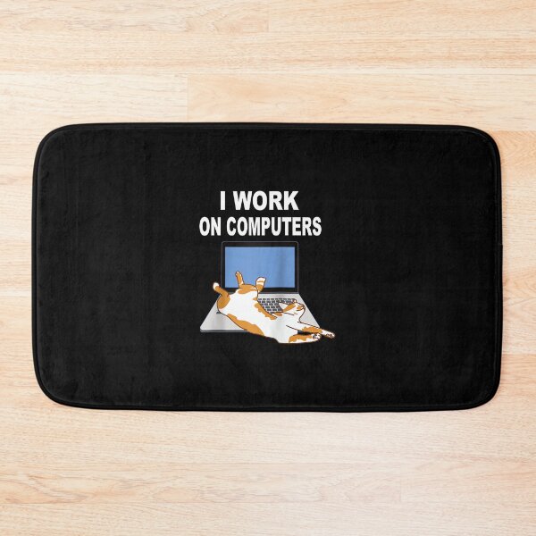 Item preview, Home Office Gadgets - I Work On Computers Raglan Baseball Tee designed and sold by JamesARager.