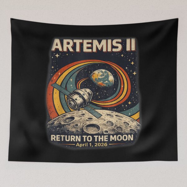 Item preview, Artemis II Rocket Space Launch Back to The Moon Mission 2026 designed and sold by ZalcArtStore.
