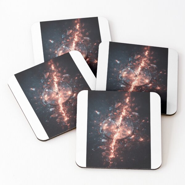 Item preview, The antique clock exploded, releasing luminous energy that scattered across the room. designed and sold by khemjiraphoto.