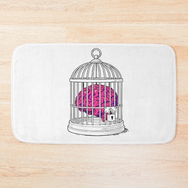 Item preview, Trapped Mind – Brain in a Cage (Neon Pink) designed and sold by Avohai!.