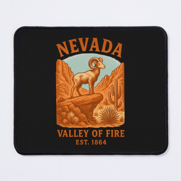 Item preview, Nevada Valley of Fire Desert Bighorn Retro Design designed and sold by Matteolundin.