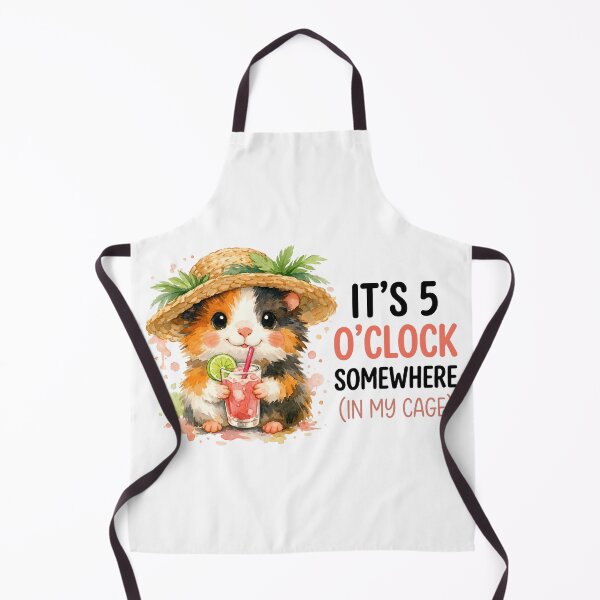 Item preview, ts 5 Oclock Somewhere In My Cage Funny Guinea Pig designed and sold by LunaPixelStudio.