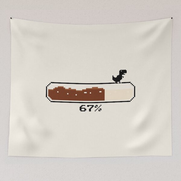 Item preview, 67 Coffee Power Loading Funny Pixel Design designed and sold by AnnSign.