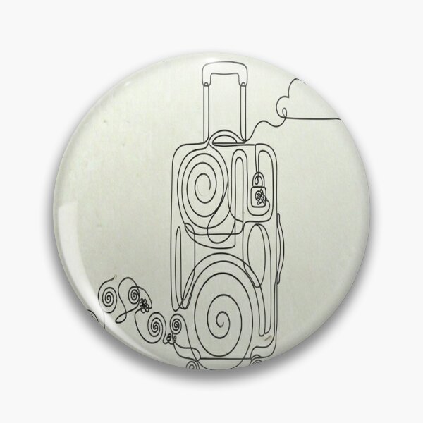 Item preview, Minimal Line Art-Luggage designed and sold by DinsignStudio.