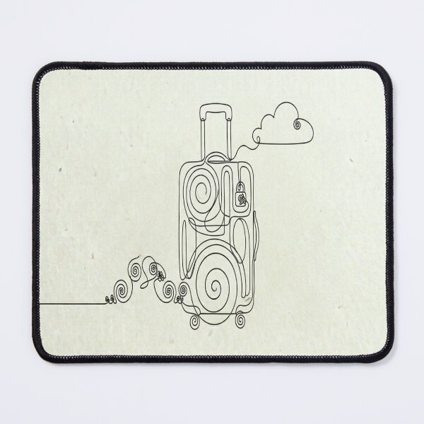 Item preview, Minimal Line Art-Luggage designed and sold by DinsignStudio.