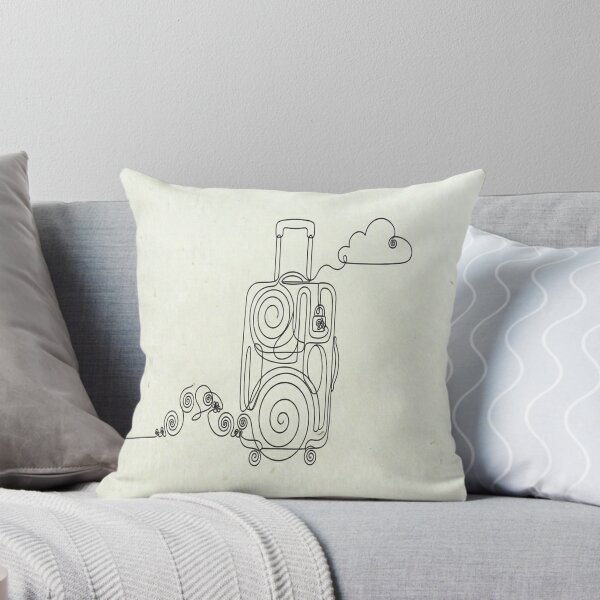 Item preview, Minimal Line Art-Luggage designed and sold by DinsignStudio.