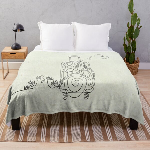 Item preview, Minimal Line Art-Luggage designed and sold by DinsignStudio.