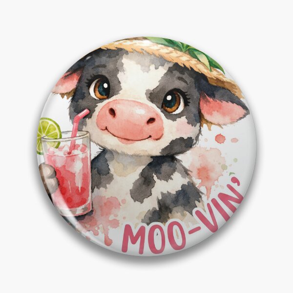Item preview, Moovin To The Weekend Funny Summer Cow Pun designed and sold by LunaPixelStudio.