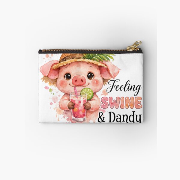 Item preview, Feeling Swine and Dandy Funny Summer Pig Pun designed and sold by LunaPixelStudio.