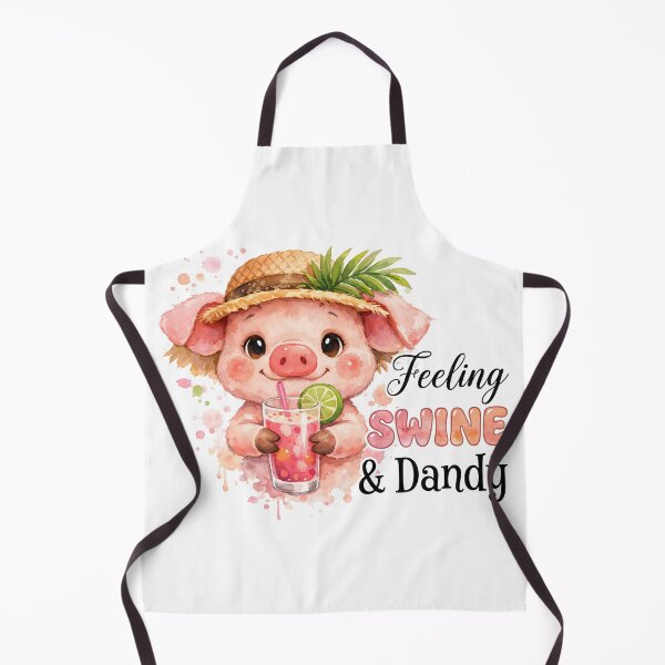 Item preview, Feeling Swine and Dandy Funny Summer Pig Pun designed and sold by LunaPixelStudio.