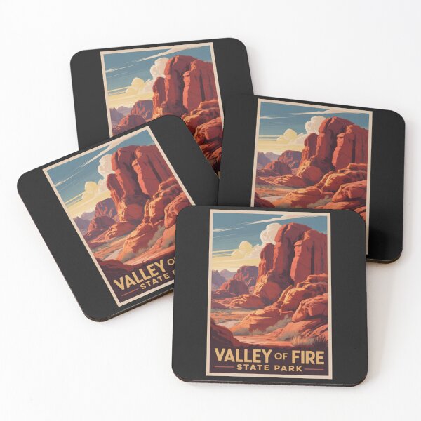 Item preview, Valley of Fire State Park Travel Poster designed and sold by Matteolundin.