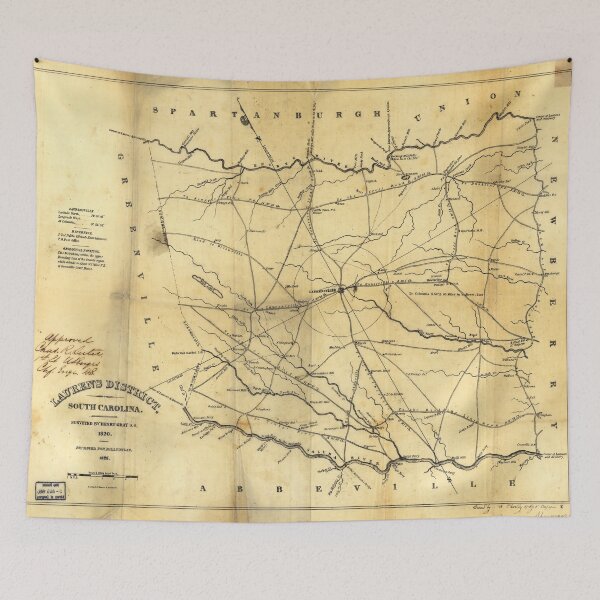 Item preview, Map of Laurens District (County), South Carolina (1820) designed and sold by allhistory.