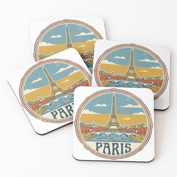 Item preview, Vintage 1970s Paris France Travel Poster Aesthetic designed and sold by VelvetArchives.