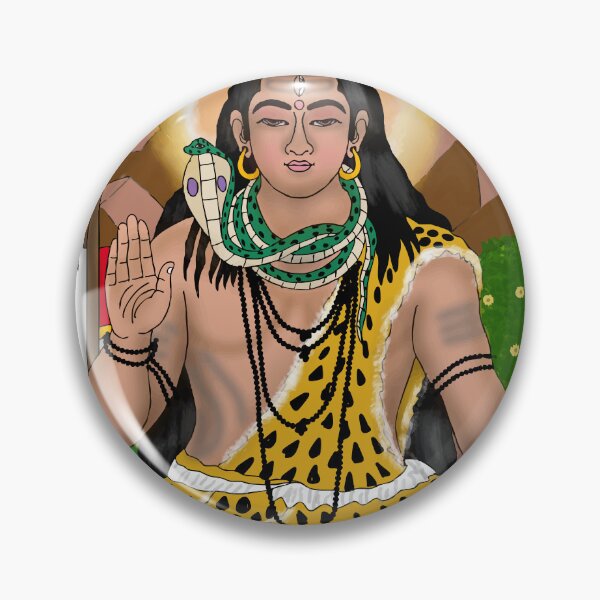 Item preview, Mahadev Sacred Art Design – Lord Shiva Cosmic Power Illustration designed and sold by Harshit_Digital_Arts.