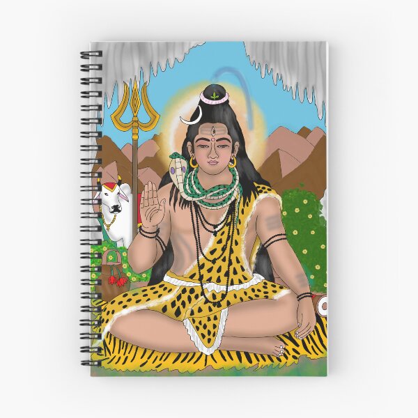 Item preview, Mahadev Sacred Art Design – Lord Shiva Cosmic Power Illustration designed and sold by Harshit_Digital_Arts.