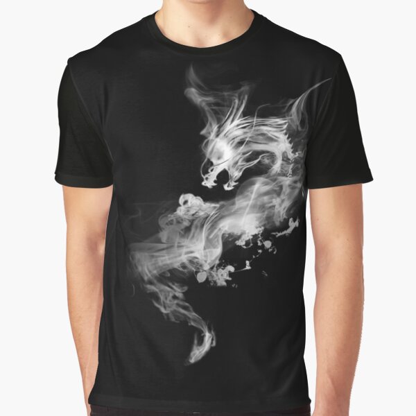 Aperçu de l'œuvre dragon fumé blanc créée et vendue par calinedesign.