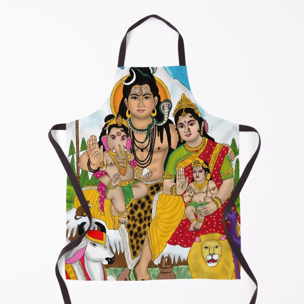 Item preview, Shiva Parivar Divine Artwork – Sacred Hindu Family Illustration designed and sold by Harshit_Digital_Arts.