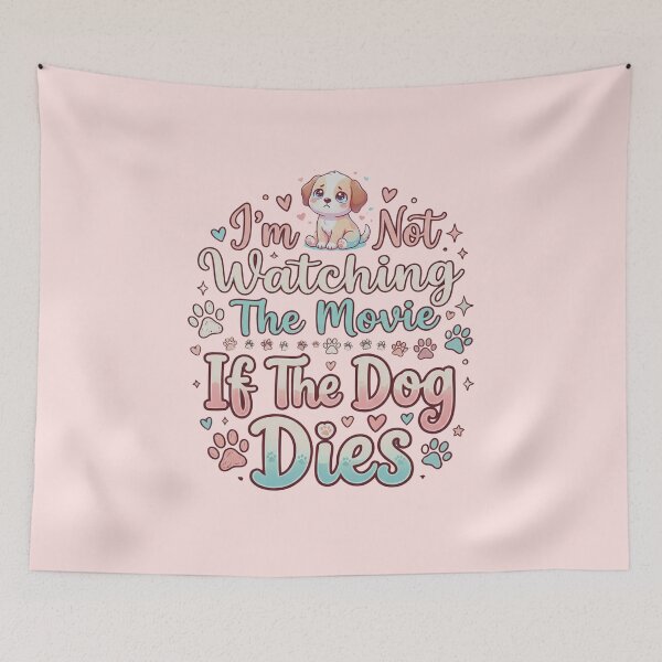Item preview, I'm Not Watching the Movie If the Dog Dies — Cute Cartoon Dog Lover designed and sold by Im-Ara.