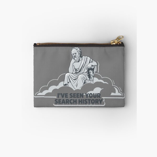 Item preview, Socrates Sees Your Search History - Funny Philosophy Meme designed and sold by EchoBlue Studio.