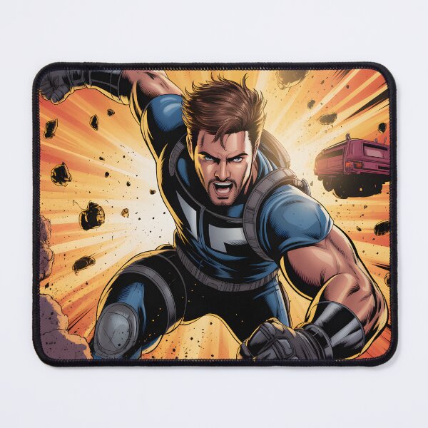 Item preview, Explosion Hero: High-Impact Action Movie T-Shirt Design designed and sold by SJTShirts.