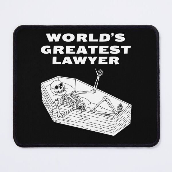 Item preview, world's greatest lawyer skeleton classic funny t-Shirt designed and sold by OldSkullDesigns.