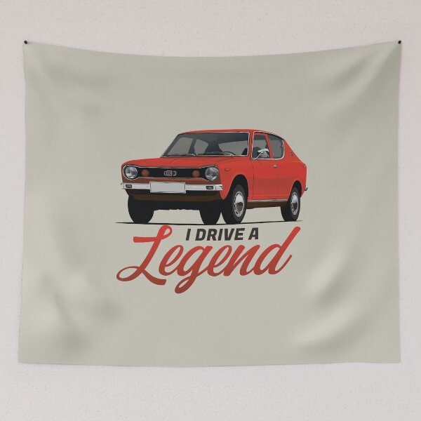 Item preview, I drive a legend - Datsun E10 - 100A - Cherry designed and sold by knappidesign.