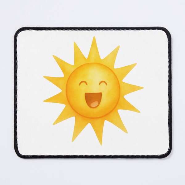 Item preview, Cute Smiling Sun Cartoon | Happy Sunshine Aesthetic Sticker designed and sold by Little Bloom Studio.