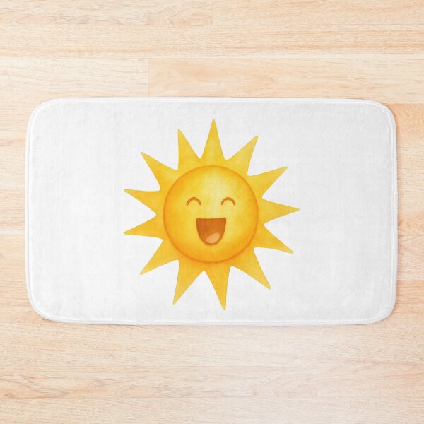 Item preview, Cute Smiling Sun Cartoon | Happy Sunshine Aesthetic Sticker designed and sold by Little Bloom Studio.