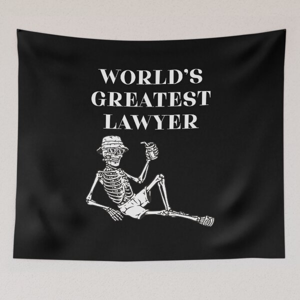 Item preview, world's greatest lawyer skeleton classic funny t-Shirt designed and sold by OldSkullDesigns.