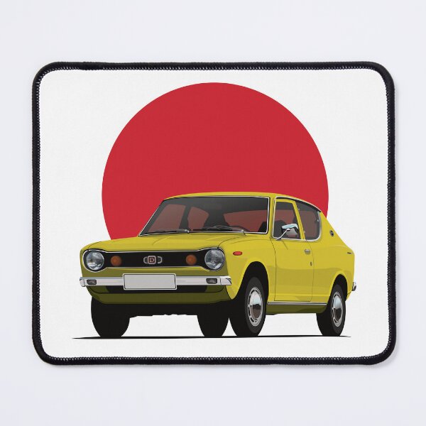 Item preview, Datsun 100A, Cherry, E10 bright yellow - rising sun designed and sold by knappidesign.