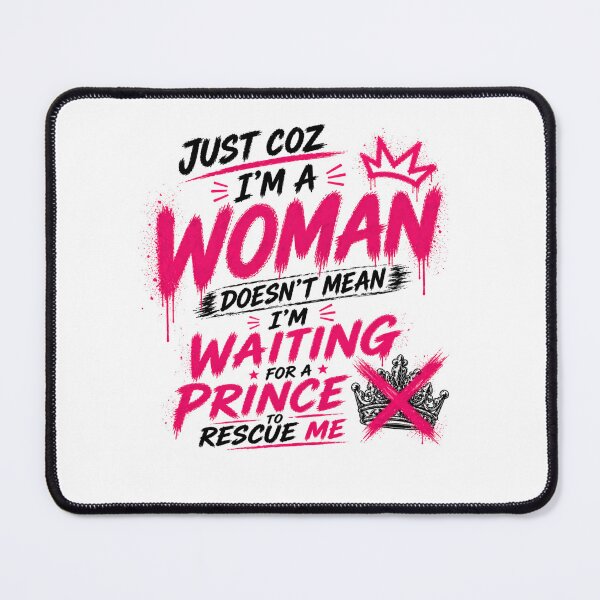 Item preview, Not Waiting for Prince to Rescue Me designed and sold by StoryInCode.