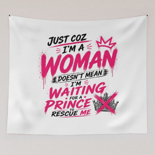 Item preview,  Not Waiting for Prince to Rescue Me designed and sold by StoryInCode.