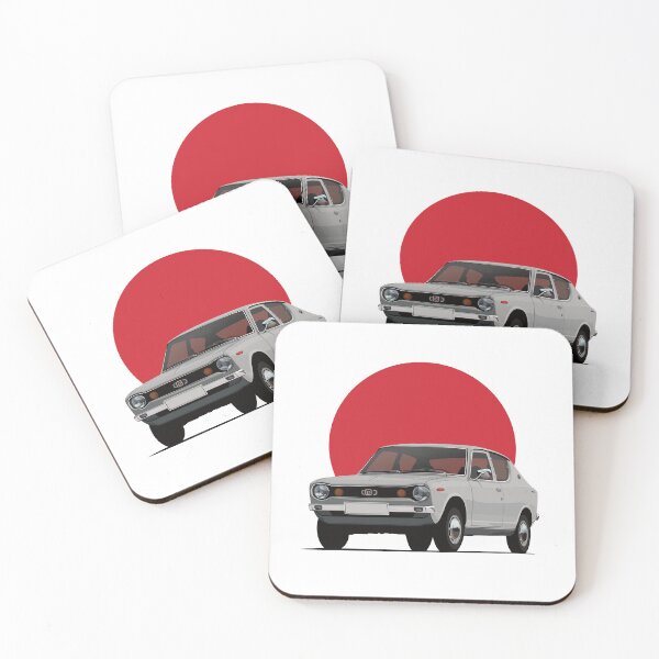 Item preview, Datsun 100A, Cherry, E10 silver grey - rising sun designed and sold by knappidesign.