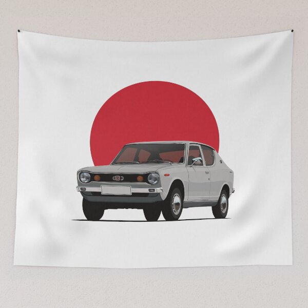 Item preview, Datsun 100A, Cherry, E10 silver grey - rising sun designed and sold by knappidesign.