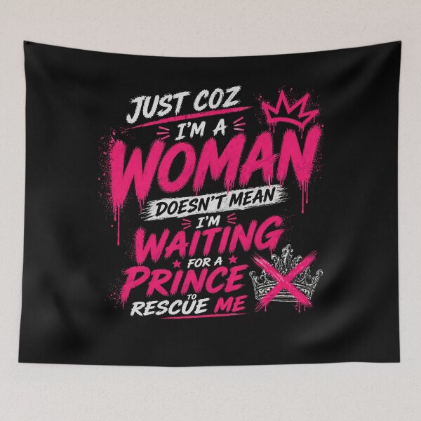 Item preview, Not Waiting for Prince to Rescue Me designed and sold by StoryInCode.