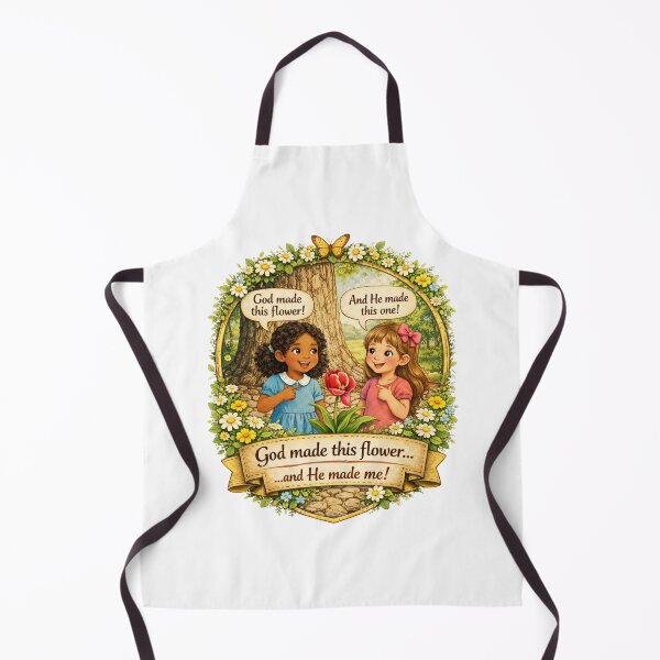 Item preview, God Made This Flower - Faith Based Kids Art – Biblical Encouragement Gift designed and sold by Virtue Village Kids.