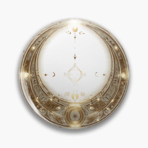 Item preview, Golden Arcane Circle – Celestial Moon Sigil designed and sold by CG Arts.