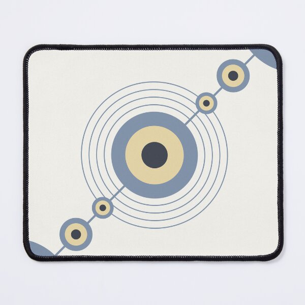 Item preview, The Network - Minimalist Blue and Beige Geometric designed and sold by artdocaj.