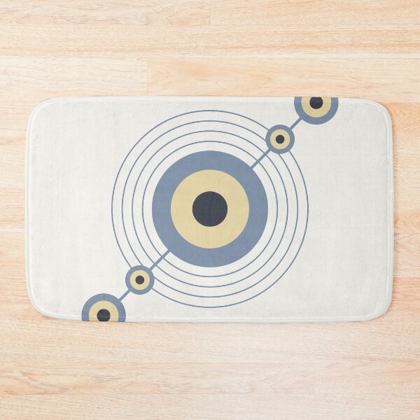 Item preview, The Network - Minimalist Blue and Beige Geometric designed and sold by artdocaj.