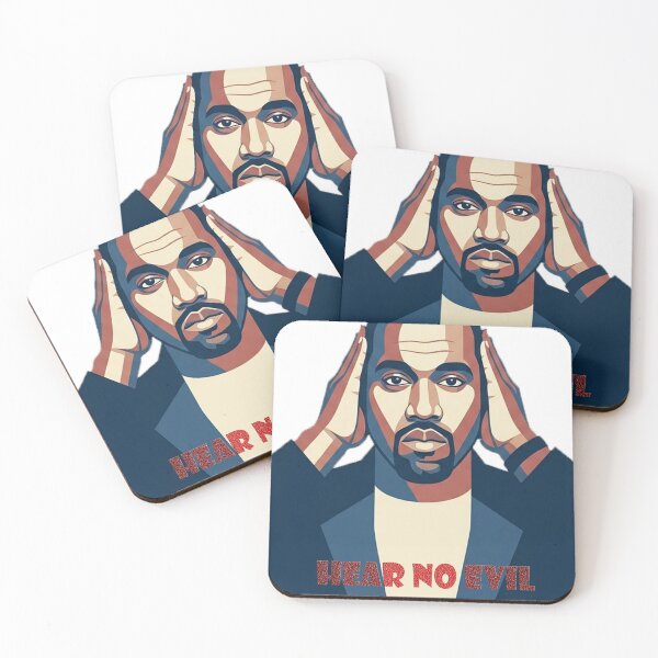 Item preview, Kanye West Inspired Hip Hop Graphic – Hear No Evil Streetwear Art designed and sold by SajolCanva.