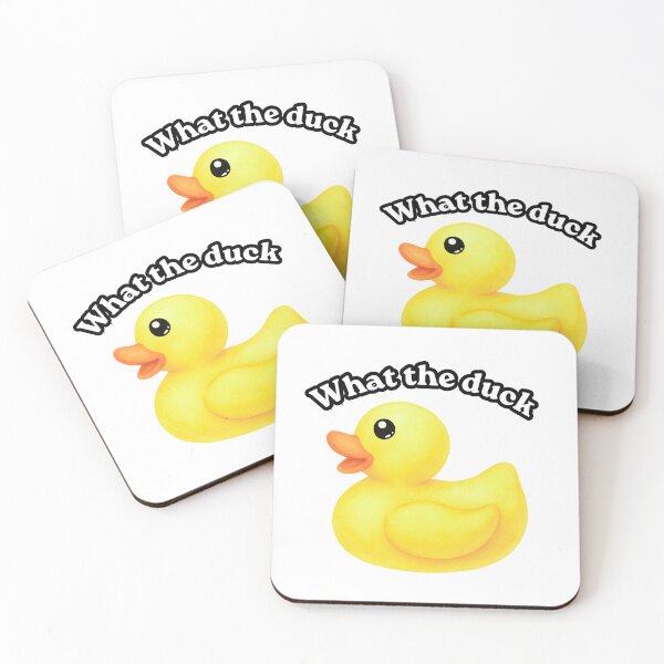 Item preview, What the duck meme | Cute duck sticker designed and sold by Little Bloom Studio.