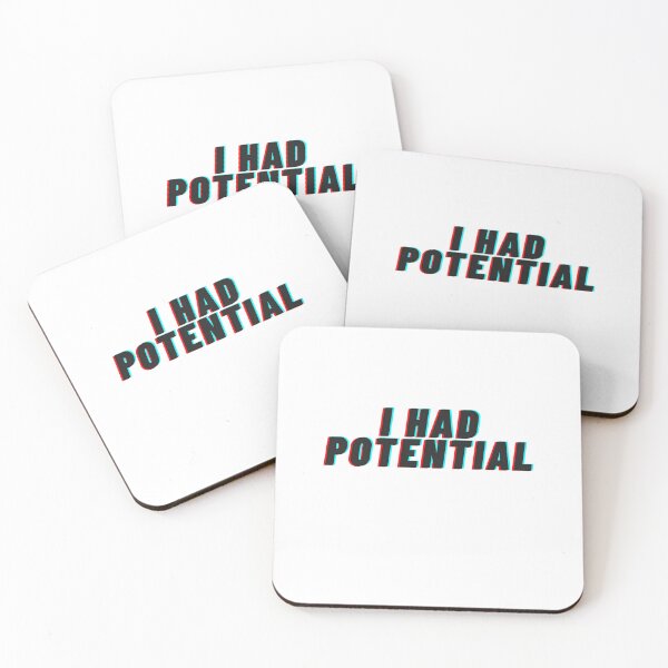 Item preview, I Had Potential Glitch Aesthetic Typography designed and sold by auxincaftan0o.