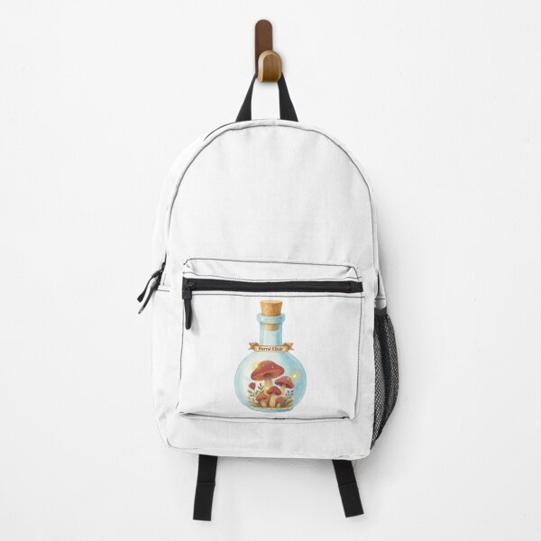 Item preview, Magical Forest Elixir Bottle with Mushrooms & Fireflies Sticker designed and sold by Little Bloom Studio.