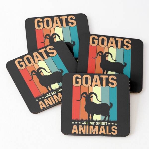 Item preview, Goats Are My Spirit Animals - Retro Vintage Sunset Goat Silhouette designed and sold by GenZFashion000.