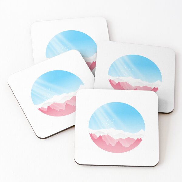Item preview, Transgender Sunrise Mountains Landscape  designed and sold by FredericMolina.